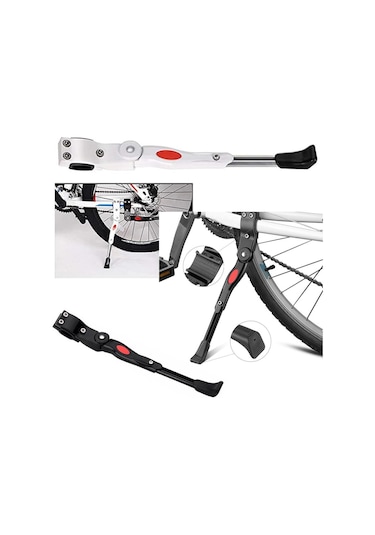 Bisiklet Arka Park Destek Ayağı Kelepçeli Alüminyum Ayak