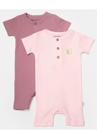 BabyCosy 2 Li Kısa Kollu Tulum Csyb9036 001