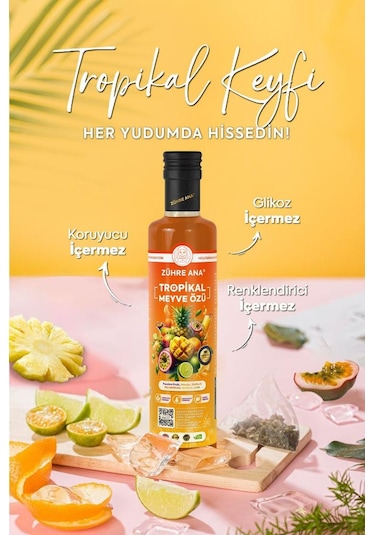 Zühre Ana Tropikal Meyve Özü 640 G