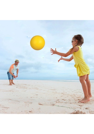 Ranyeek Çocuklar İçin Sessiz Ve Güvenli Büyük Boy Sarı Spor Topu - 24 Cm 7 Numaralı