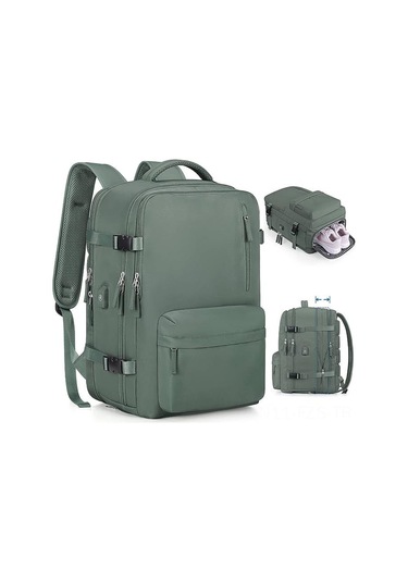 Fosenze 45l Genişletilebilir Laptop Çantası - Büyük Kapasiteli Seyahat Ve İş Çantası, 17 İnç Laptop Bölmesi İle Diğer