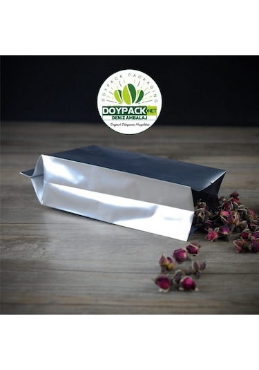 Doypack Alüminyum Yan Körüklü Torba 12.5 x 40 CM 50'li