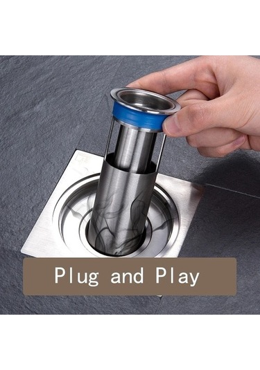 Joyhub Mingjin Shop2 Tip 1 Stili Yer Sifonu Çekirdek Paslanmaz Çelik Deodorant Böcek Geçirmez Banyo Derin Su Mühür U Tipi Tuvalet Kanalizasyon Lavabo Anti-koku Kapağı I4v9hb Renkli Çok Renkli