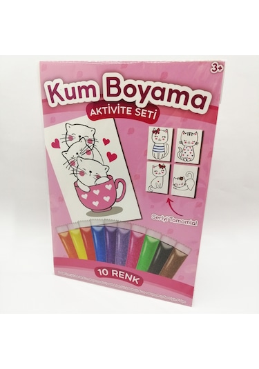 Kedi Kardeşler Kum Boyama Aktivite Seti