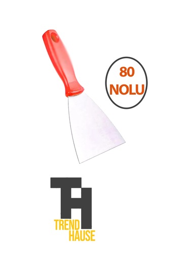 Spatula Paslanmaz Çelik 80 No'lu Plastik Saplı Çok Amaçlı