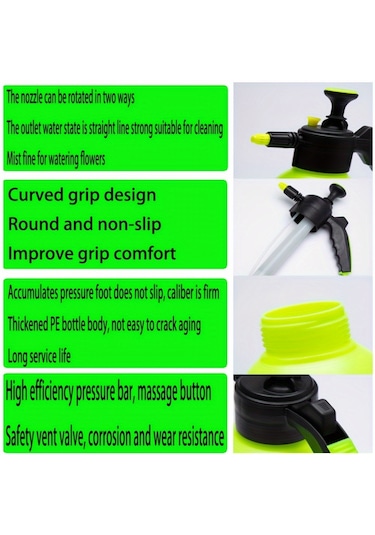 Tcherchı GQ85935 Uzun Boru Nozullu Hava Basınçlı Sulama Kabı 2 Parça Set Sarı