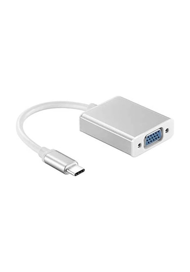 Usb Type-C To Vga Çevirici Dönüştürücü Kablo Type-C Apple Uyumlu MacBook