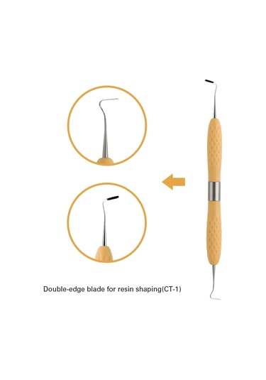 Diş Reçine Dolgusu Estetik Restorasyon Kiti, Silikon Saplı Plastik Şifonyer İçin Uygun Lm Reçine Bıçağı Kırmızı