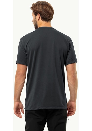 Jack Wolfskin Vonnan S/s T M Erkek T-shirt-28382-siyah Siyah