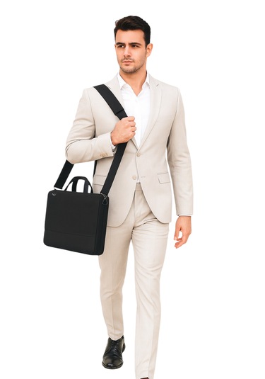 Laptop Çantası 15.6'' Evrak Çanta Tüm Markalarla Uyumlu Siyah