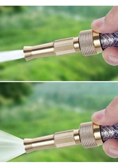 Flybuy Yüksek Yıkama Saplı Pirinç Musluk Memesi Hortum Ev Düz Copper-2x Basınçlı Bahçe Ayarlanabilir Aracı Araba Aksesuarları Bs