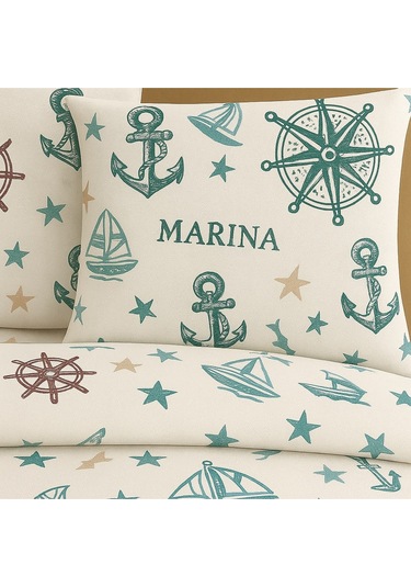 Çift Kişilik Desenli Nevresim + 2 Adet Kapaklı Yastık Kılıfı Pembe