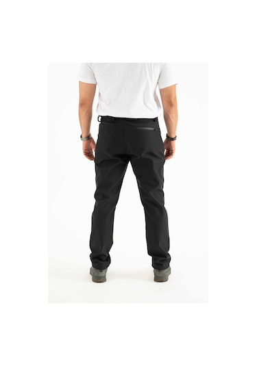 Kışlık Içi Polarlı Su Ve Rüzgar Geçirmez Softshell Pantolon Prs-1769 Siyah