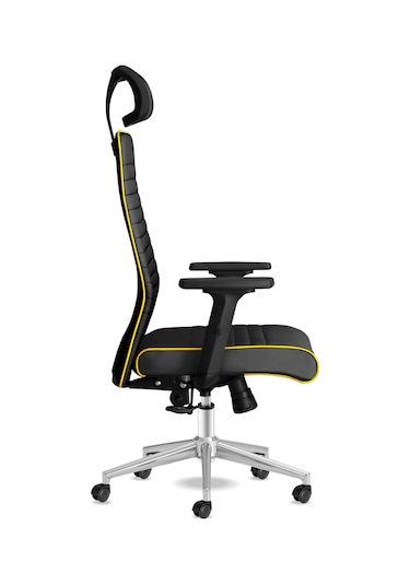 Tekno Siyah Sarı Çalışma Koltuğu