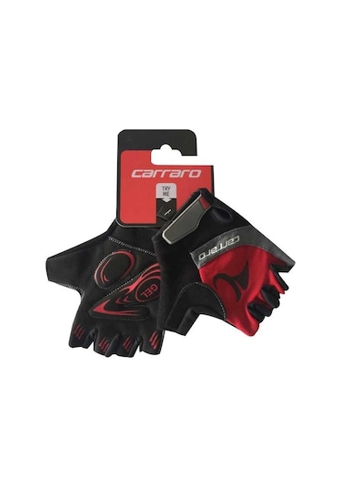 Carraro V7A Kısa Parmak Bisiklet Eldiveni Kırmızı L