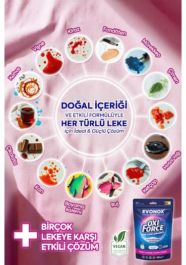 Clean Oxi Force Toz Leke Çıkarıcı 750 Gr