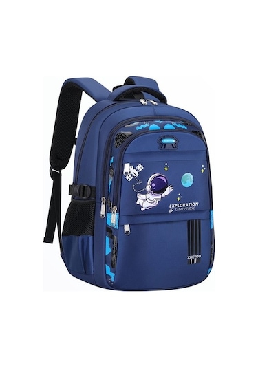 Maryun Okul Çantası-çocuk Omuz Sırt Çantası-erkek-su Geçirmez, Omurgayı Korur Hxrltu Açık Mavi