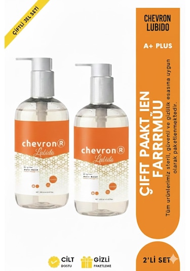 Chevron Su Bazlı Kayganlanlaştırıcı Jel 2 x 250 ML