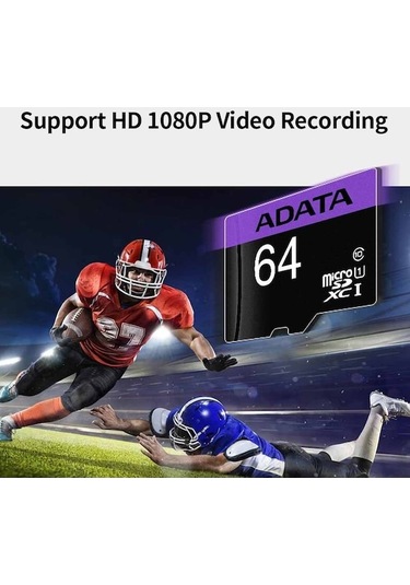 Pazly Adata 64gb Yüksek Hız Micro Sd Kart - U1 C10, 1080p Video Kayıt, Dayanıklı