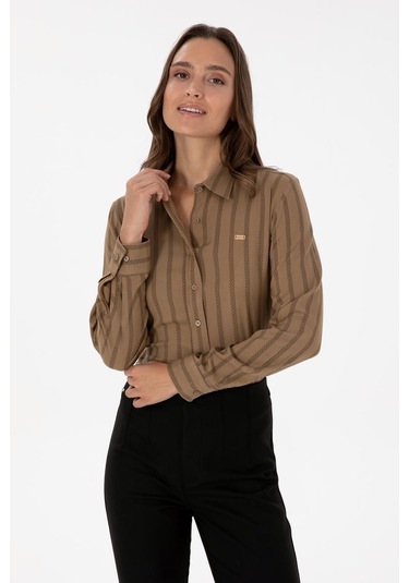 U.s. Polo Assn. Kadın Dokuma Gomlek G082gl004-000-2239969 Haki