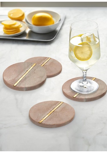 The Mia Nature Bardak Altlığı 2li Set Brk0136 Pembe