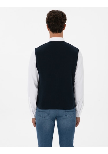 Pierre Cardin Erkek Lacivert Yelek Triko 50317313-vr033 Lacivert