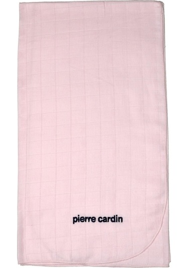 Pierre Cardin Pembe Çok Amaçlı %100 Pamuklu Müslin Bebek Battaniyesi 303745 Pembe