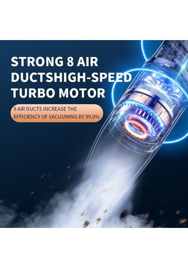 Wondernest Taşınabilir Süpürge Sones Siyah Q19 Mini Kablosuz Güçlü Emişli El Süpürgesi Siyah