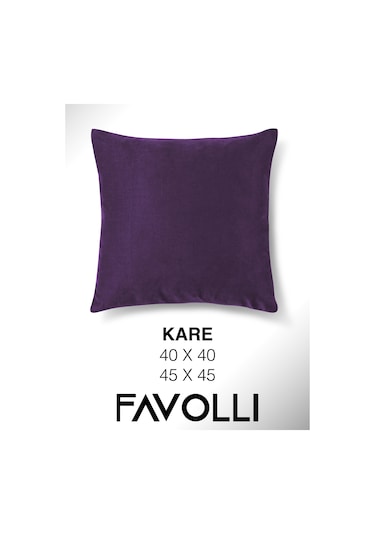 Br Favolli Kadife Dokulu Erik Moru Kırlent Kılıfı Dream Serisi Punch Için Uygun Gizli Fermuar Erik Moru