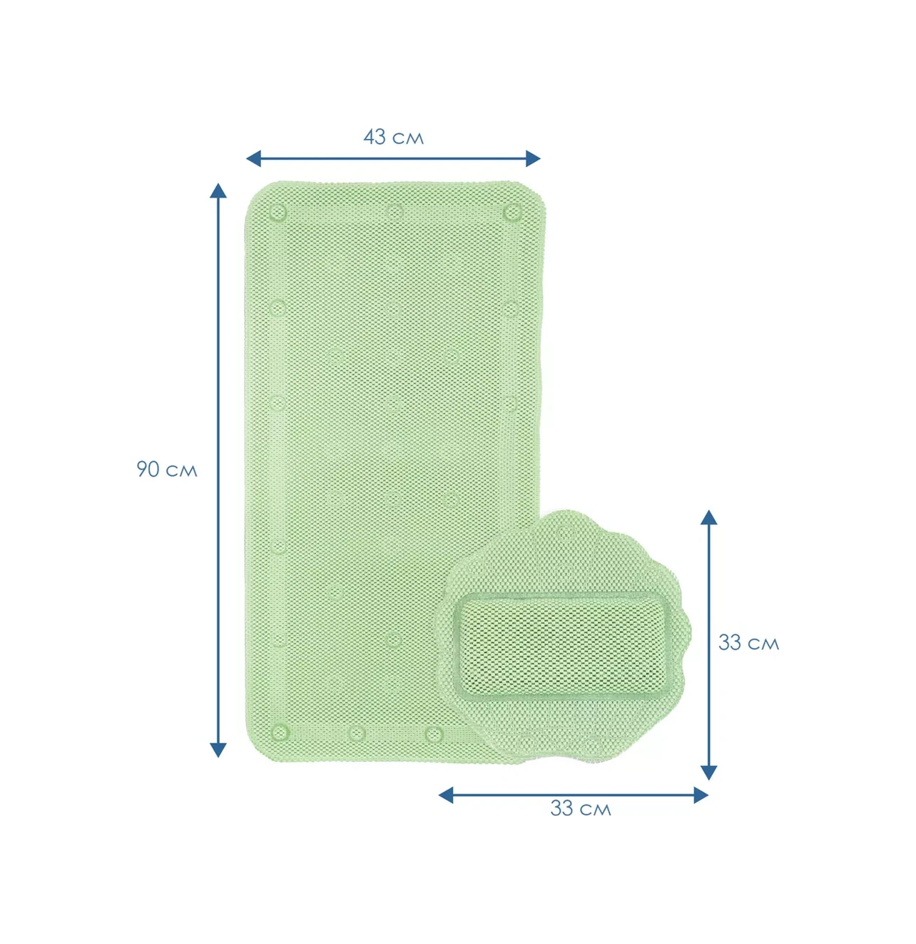 Vılına Banyo Seti Paspas Ve Yastık 200291583 Yeşil