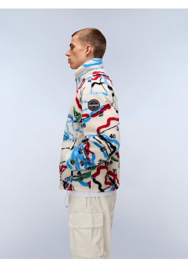 Napapijri T-fiemme Erkek Polar Ceket-30424 Beyaz