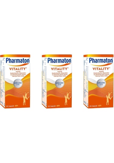 Pharmaton Vitality 30 Kapsül 3 Adet