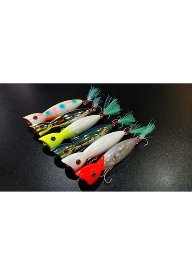 La-nina Maket Balık Su Üstü Popper - 018 Pearl Rainbow Glow