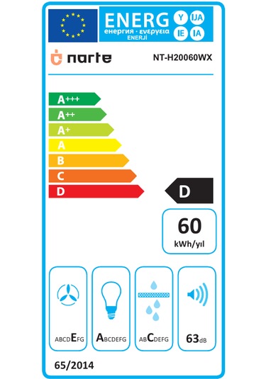 Narte NT-H20060WX Duvar Tipi Davlumbaz