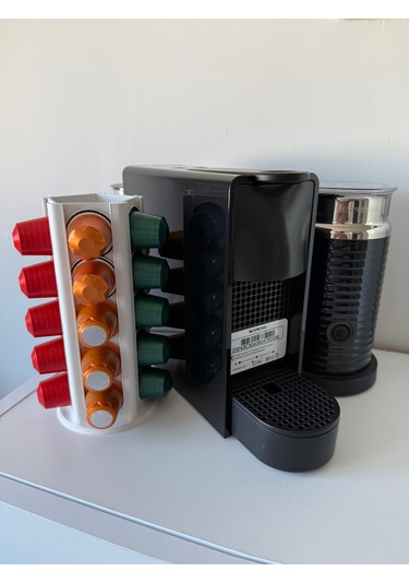 Kapsül Kahve Tutucu Dekoratif Standı 25 Kapasiteli Nespresso Beyaz