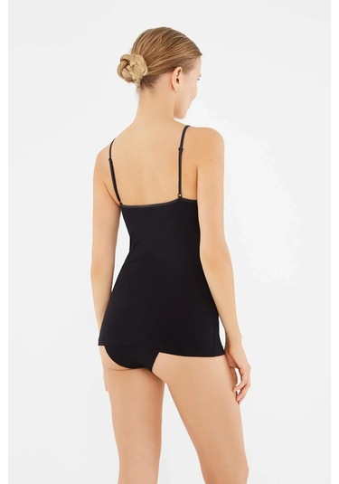 Dagi 5007 Kadın 2'li Ayarlanabilir İp Askılı Atlet-siyah Siyah