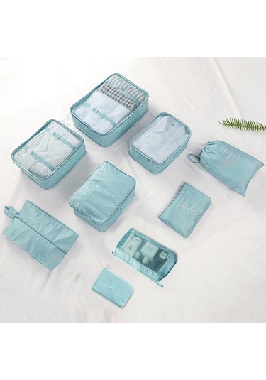 Gajeena Seyahat Ve Ev Düzeni İçin 9 Parça Çok Amaçlı Depolama Seti - Kancalı Ve Renk Seçenekli Siyah