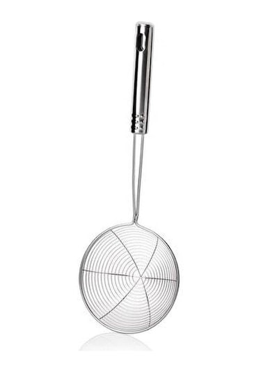 Paslanmaz Çelik Saplı Süzgeç Kevgir 30CM