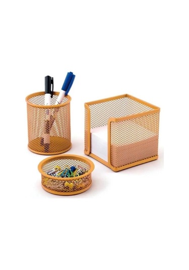 Need Masaüstü Perfore 3'lü Turuncu Kalemlik Seti Nd-1025 Turuncu