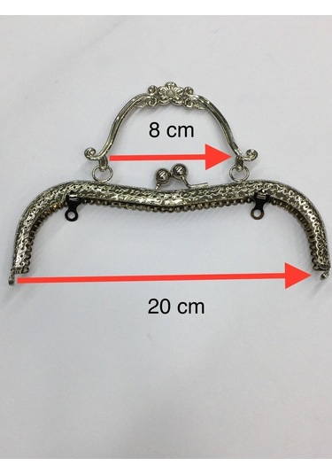 Çanta Ve Cüzdan Klipsi Kuluplu Çiçek Model Gümüş Gümüş