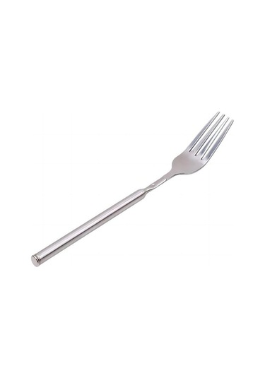 Paslanmaz Çelik Uzatılabilir Uzun Saplı Çatal Uzatılabilir Teleskopik Çatal Yemek Çatalı Gümüş Gümüş