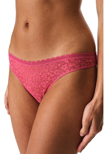 Penti Fuşya Easy Lace Dantel V Model Slip Külot Carmıne