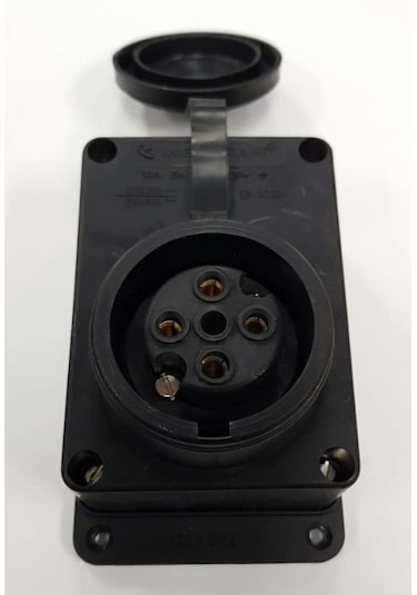 Metesan 4x16A Trifaze Kauçuk Sıva Üstü Priz