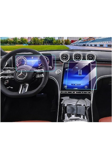 Mercedes Yeni C Seri Navigasyon Ve Gösterge Panel Ekran Koruyucu