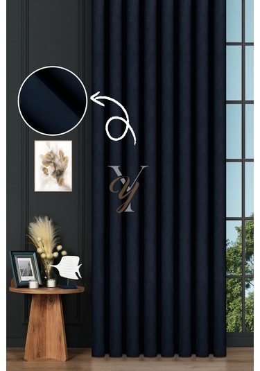 Petek Fon Perde V-1039 Lacivert Lacivert