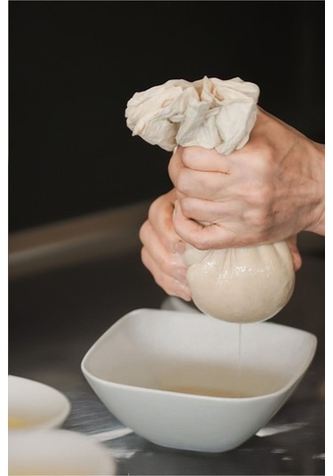 Organik Süzme Bezi Ve Kuru Gıda Saklama Kesesi Set Bej