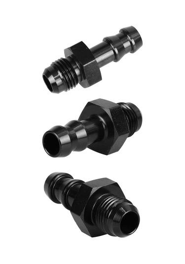 Lemestar Alüminyum Siyah Yakıt Hortumu Bağlantı Elemanı - An6-3/8 Tipi, Torklu Uç Tasarımı, Korozyona Dayanıklı, Araç Modifikasyonu İçin