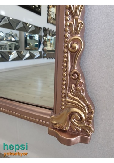 Matmazel Model Rose Gold Altın Renk Varaklı Boy Aynası