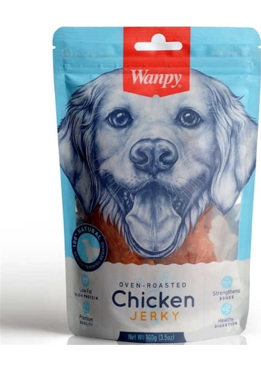 Wanpy Kavrulmuş Tavuk Parçalı Köpek Ödülü 100 G