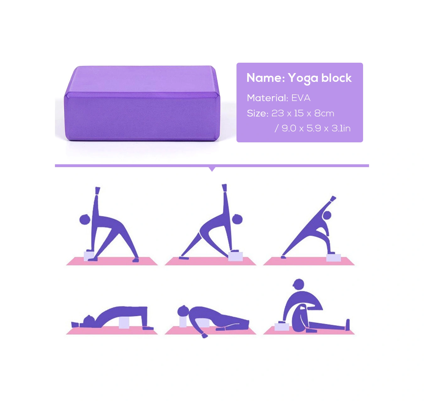 Youtek Pembe 5'li Yoga Seti: Pvc Top + Köpük Blok + Lastik Gerdanlık + D-ring Askı + Direnc Bandı - Evde Güvenli Egzersiz Ve Esneklik